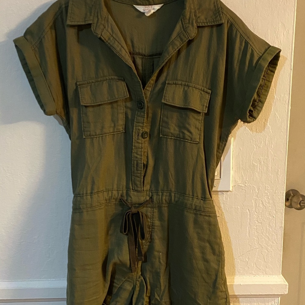 Olive green romper